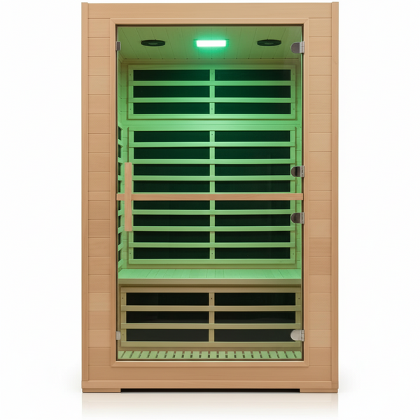 2-Person FAR Infrared Sauna with App Control – Hemlock