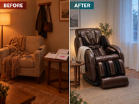 Jin Espresso SL Track Zero Gravity Massage Chair — Before & After
